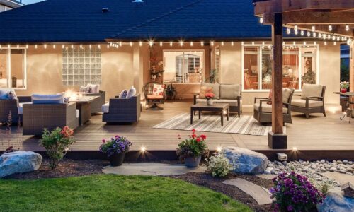 ex ground level patio deck