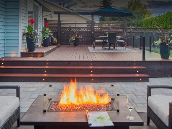 deck-langley deck, sundeck, raised deck, langley, covered deck, trex decking, azek decking, aldergrove deck builder