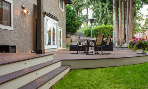 Curved edging aldergrove deck builder