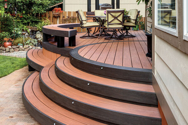 CURVED DECK DECK installation contractor, curved composite deck