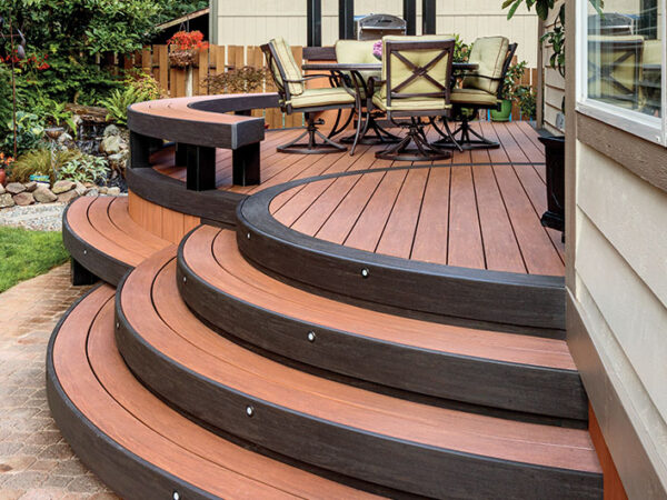 CURVED DECK DECK installation contractor, curved composite deck