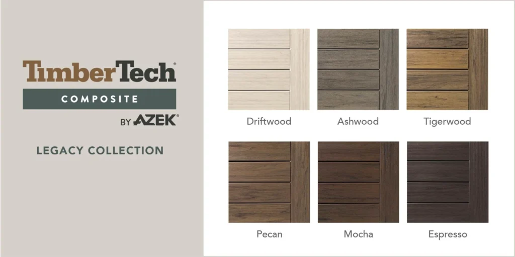 2023_TimberTech_Composite_Legacy timbertech composite decking samples
