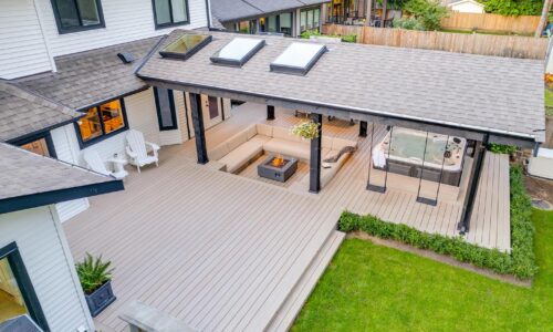 deck and cover deck contractor, fixed roof cover and deck installation, deck builder