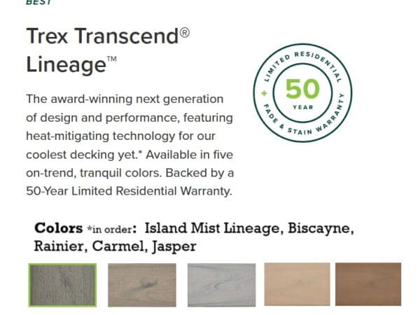 TREX-TRANSCEND TREX-TRANSCEND